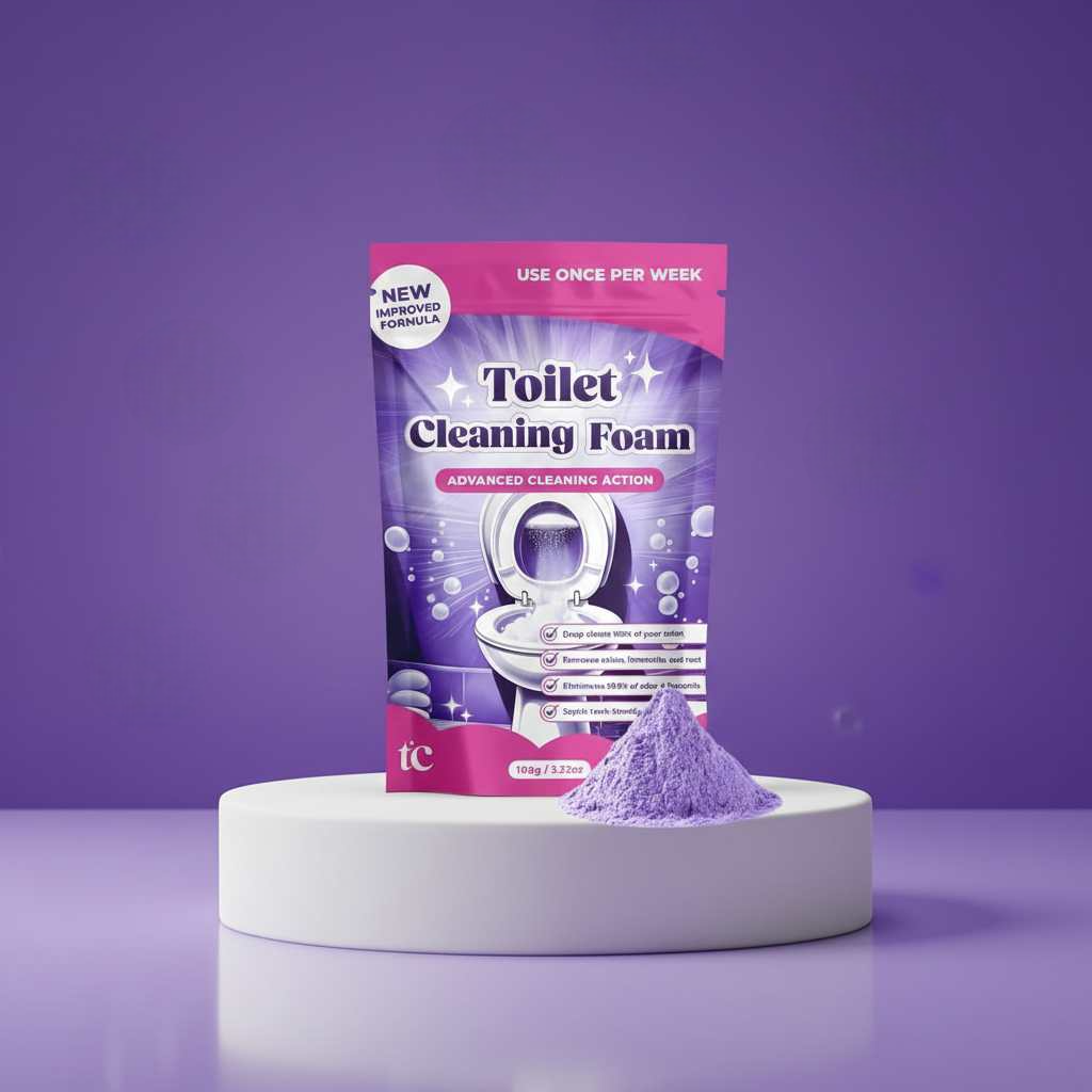 Deep-Cleaning Toilet Foam For Tough Stains And Odors